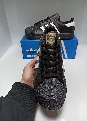 42 Beden siyah Renk ADIDAS SUPERSTAR