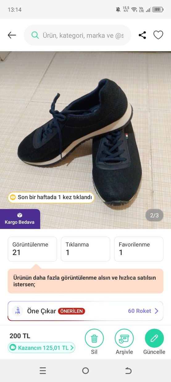 Kadın Siyah Yılan Desenli Dolgu Topuklu Spor Ayakkabı - Görsel 2