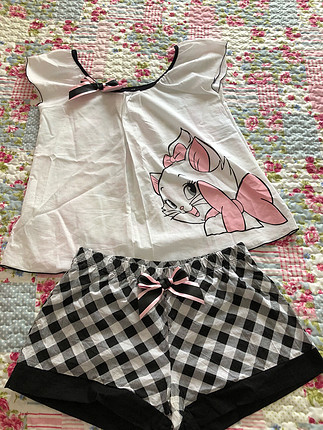m Beden beyaz Renk Şort takım pijama