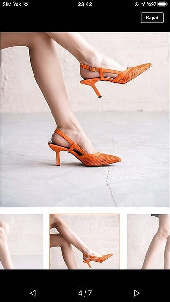 37 Beden turuncu Renk Ayakkabı