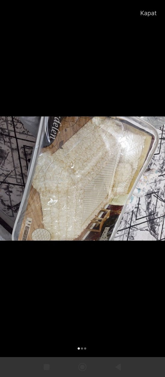 İşlemeli Beyaz Yatak Örtüsü - Görsel 4