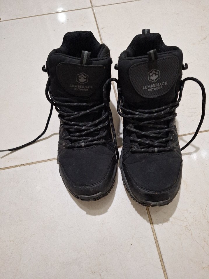 Siyah Bağcıklı Erkek Outdoor Bot - Görsel 2