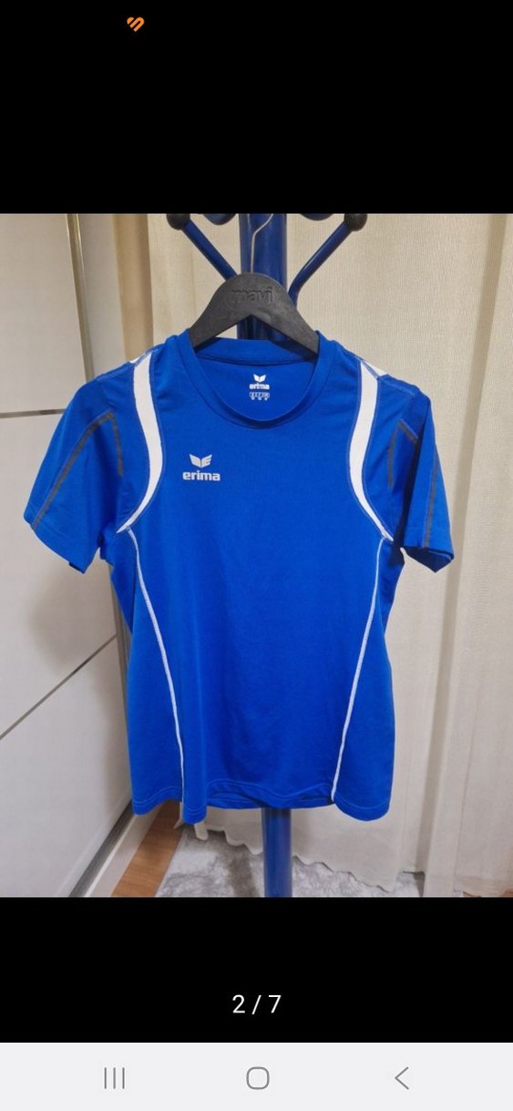 Erima Mavi Erkek Çocuk Kısa Kollu Tişört - Görsel 2