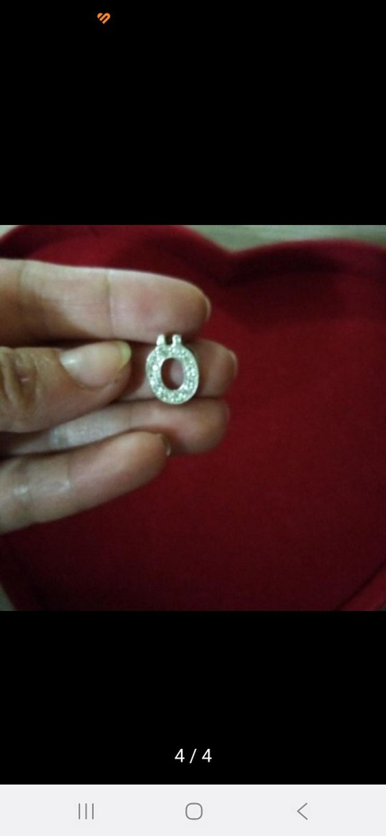 925 ayar hakiki gümüş ö harfi kolye ucu - Görsel 3