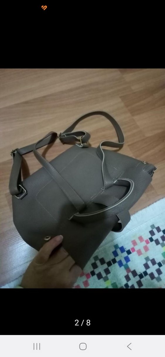 Mudo sırt çantası vizon rengi - Görsel 2