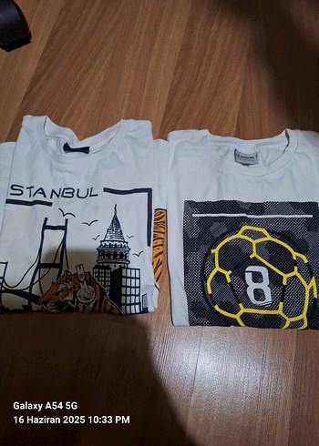 LC Waikiki Beyaz Baskılı Erkek Çocuk Tişörtü
