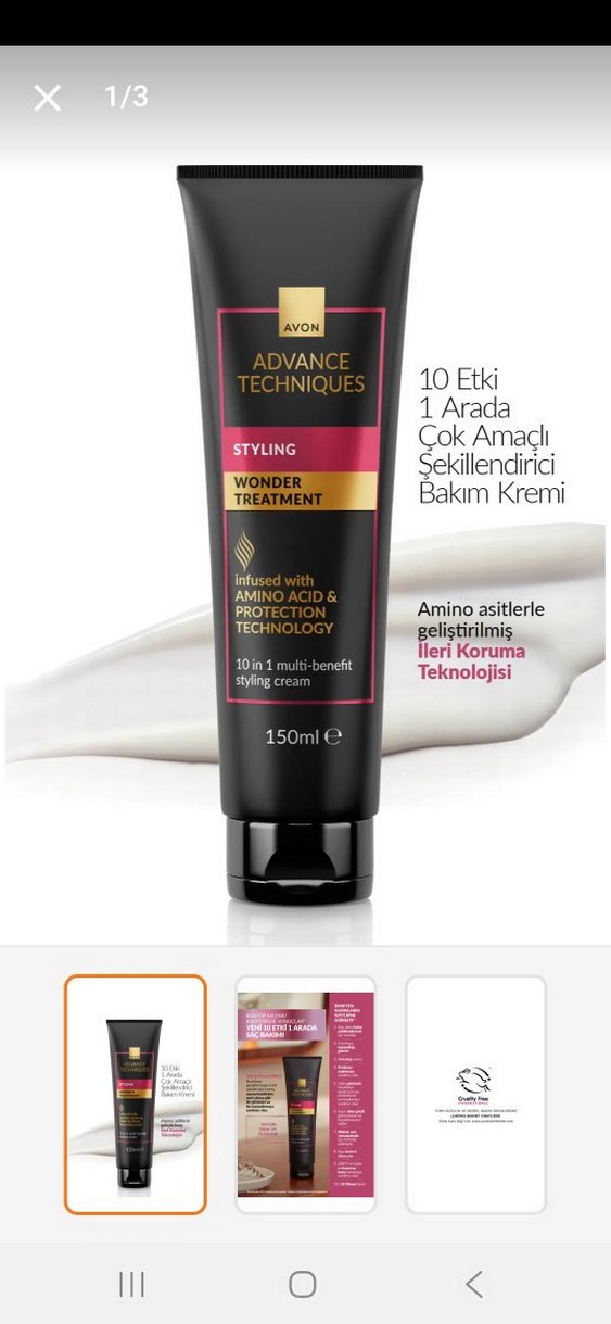 Avon Advance Techniques Saç Şekillendirici Krem 150 ml - Görsel 4