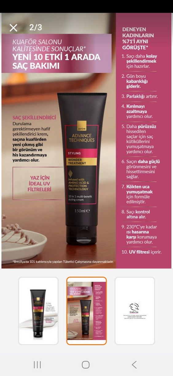 Avon Advance Techniques Saç Şekillendirici Krem 150 ml - Görsel 5