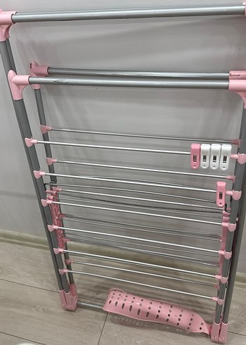 Ikea Pembe ve Gri Çok Katlı Askı Düzenleyici