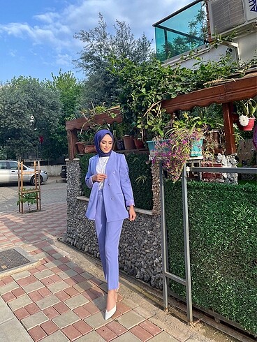 Blazer Ceket takım (lila)
