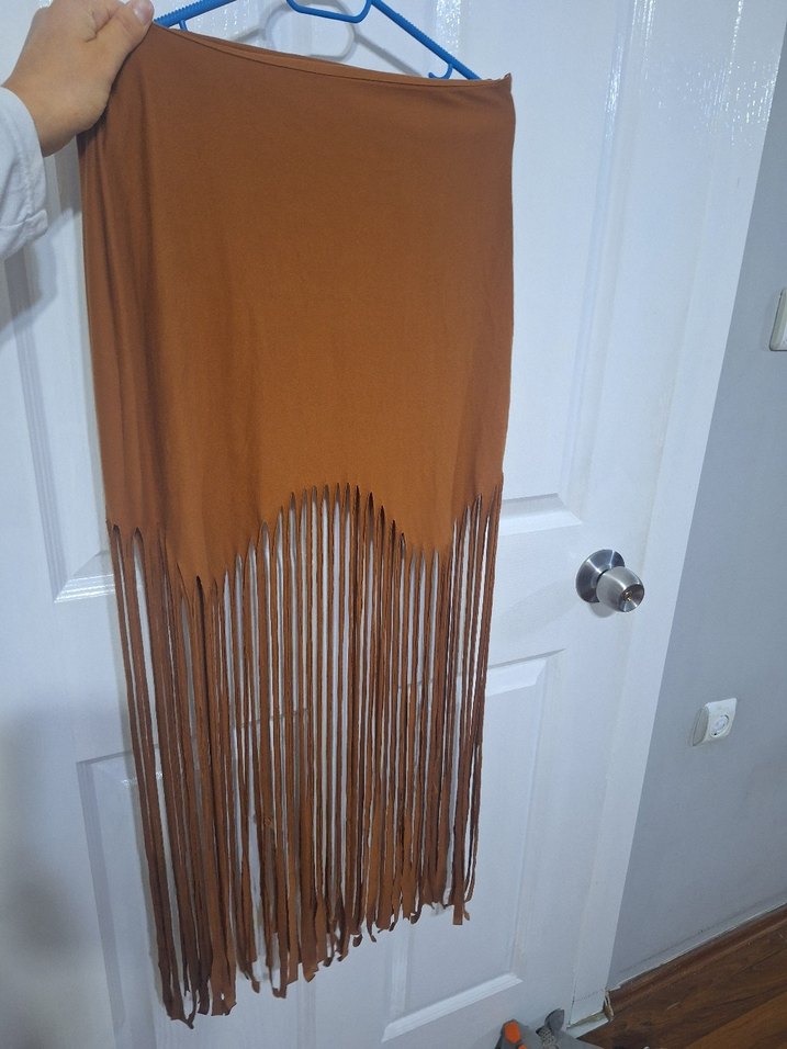 Püsküllü Bohem Tarzı Kadın etek - Görsel 2