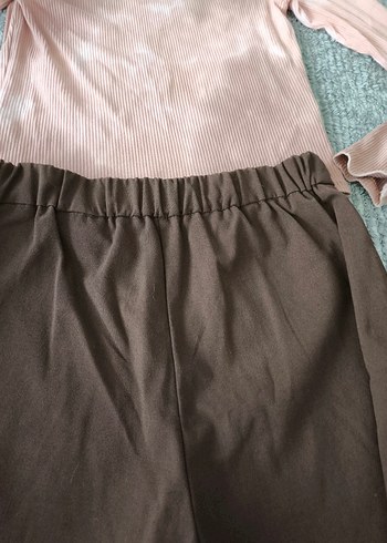 Kadın Kahverengi şort etek - Görsel 7