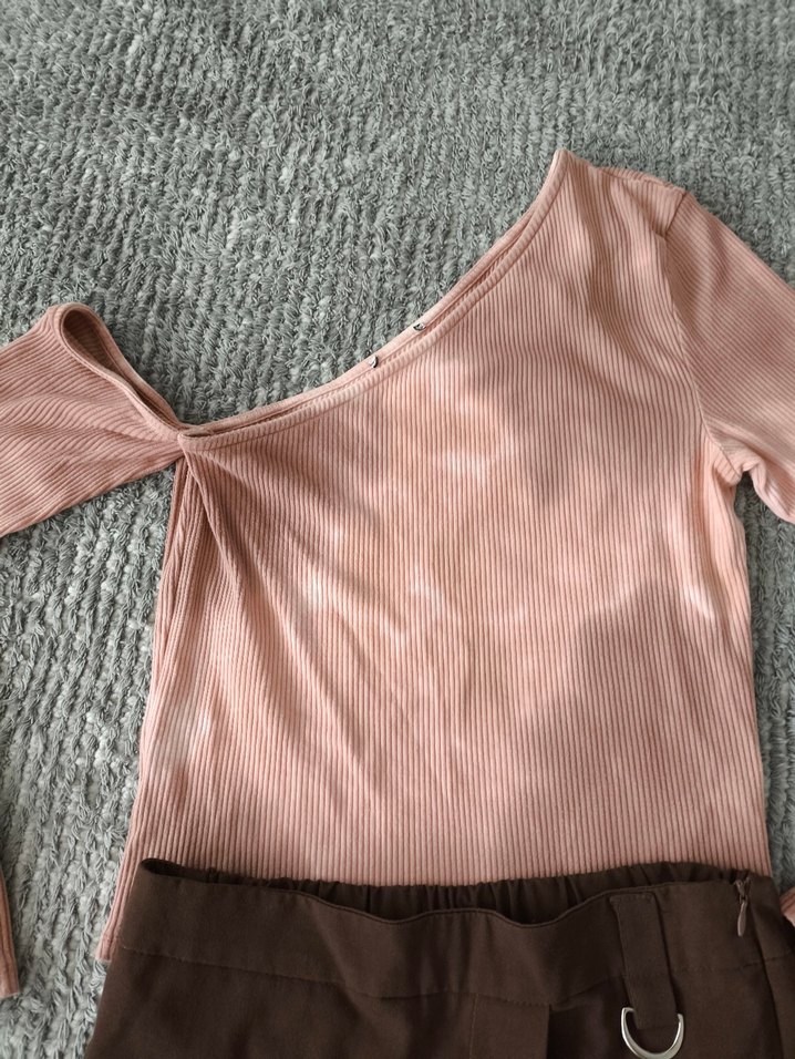 Kadın Kahverengi şort etek - Görsel 3