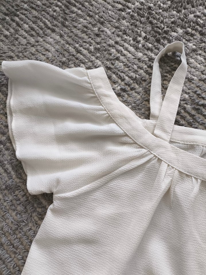 Beyaz Omuzdan Askılı Bluz - Görsel 3