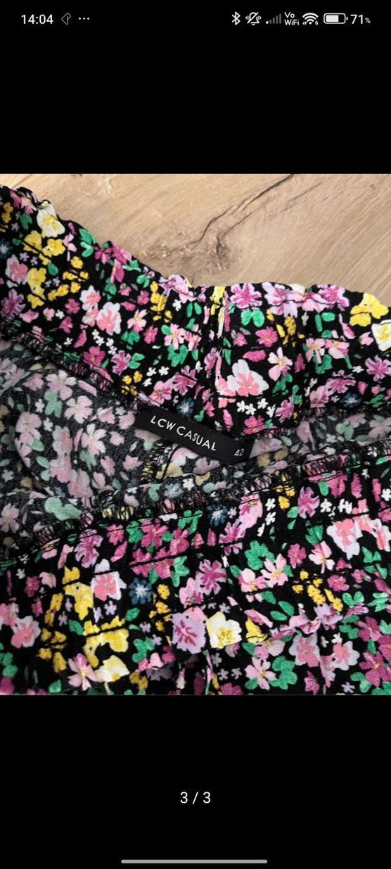 Çiçek Desenli Fırfırlı Mini Şort - Görsel 2