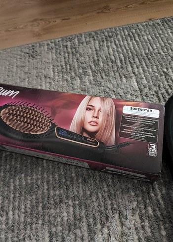 Kahverengi SUPERSTA Saç Düzleştirici Fırça - Görsel 5
