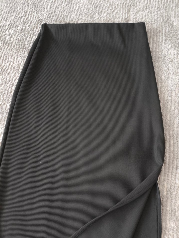 Kadın Siyah Uzun Kalem Etek - Görsel 3