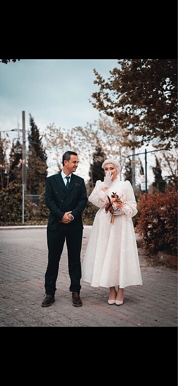 Dış çekim nikah elbisesi gelinlik