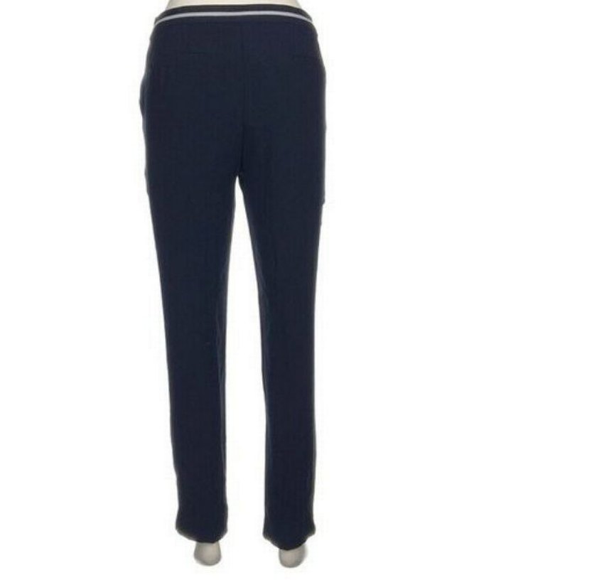 SIFIR YENİ ETİKETLİ Lacivert Kadın Kumaş Pantolon - Görsel 2