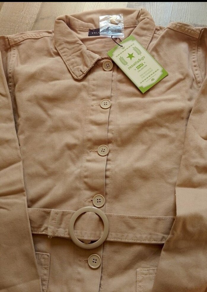 2Adet Sıfır Etiketli Kadın Mont ve Trençkot Jean - Görsel 4