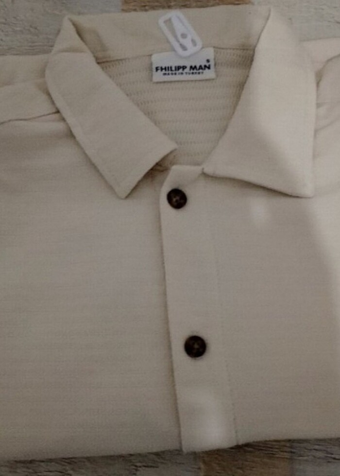 Gömlek Bej Sıfır Yeni  - Görsel 2