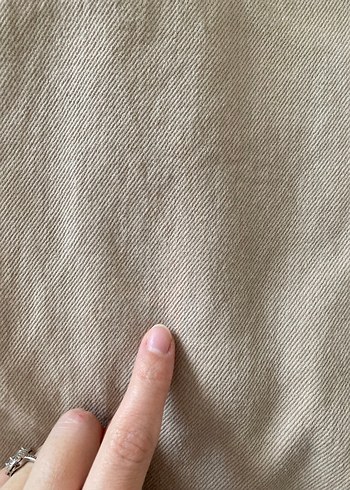 Bej Düğmeli erkek kot ceket - Görsel 3