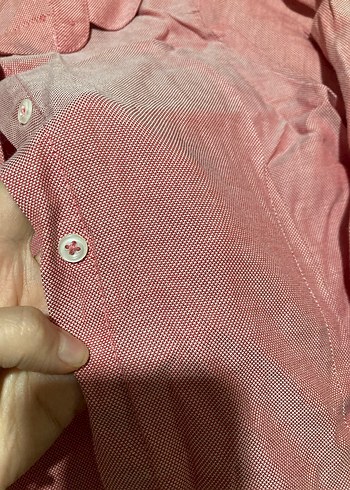 Bordo Kadın Keten Gömlek shefame marka - Görsel 3