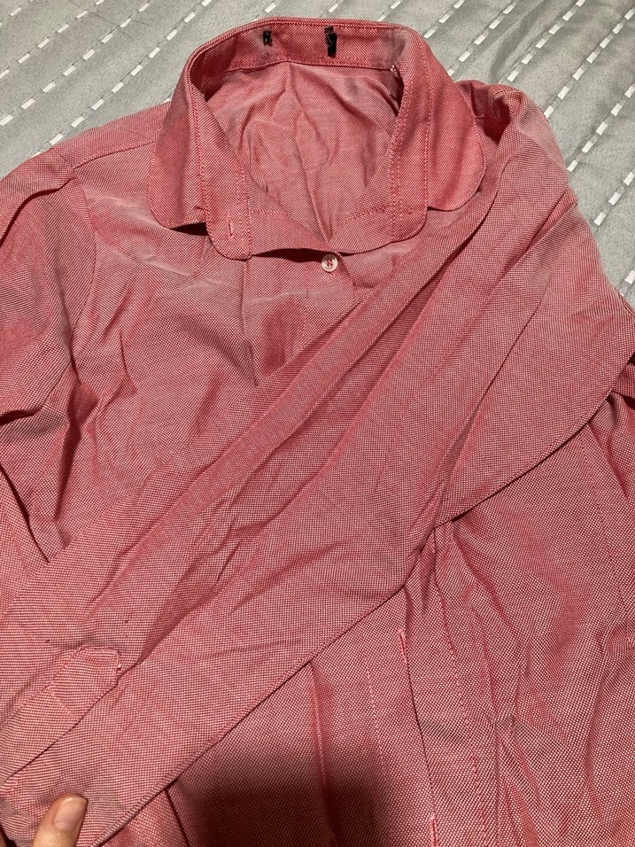 Bordo Kadın Keten Gömlek shefame marka - Görsel 4