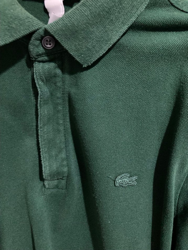 Lacoste Erkek Haki Uzun Kollu Polo Tişört - Görsel 3