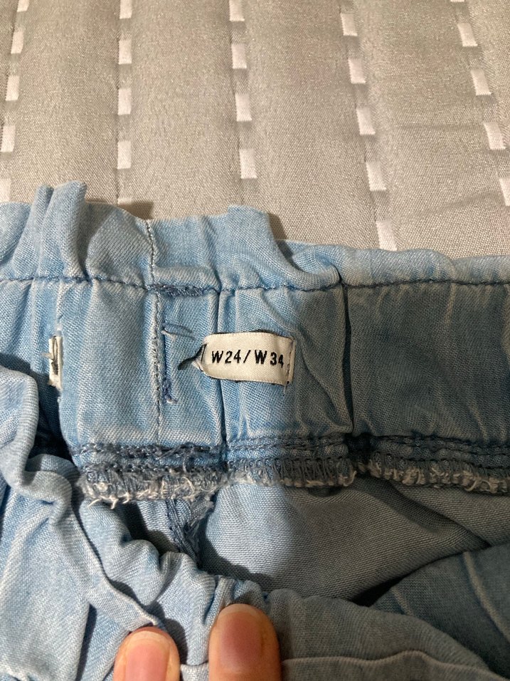 Kadın Mavi Kot Bol Kesim Pantolon - Görsel 2