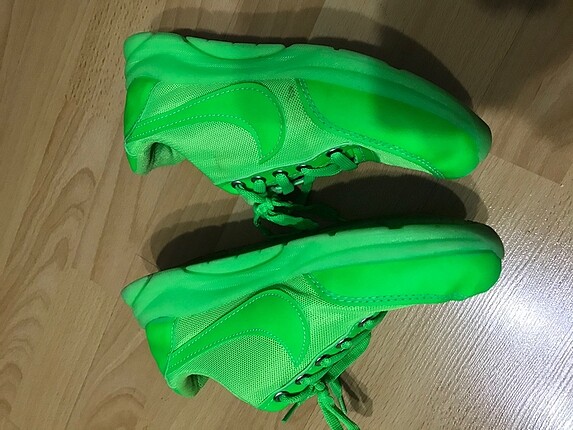 37 Beden yeşil Renk Neon yeşil spor ayakkabı