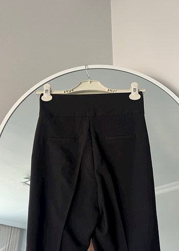 Siyah  Kadın Kumaş Pantolon - Görsel 3