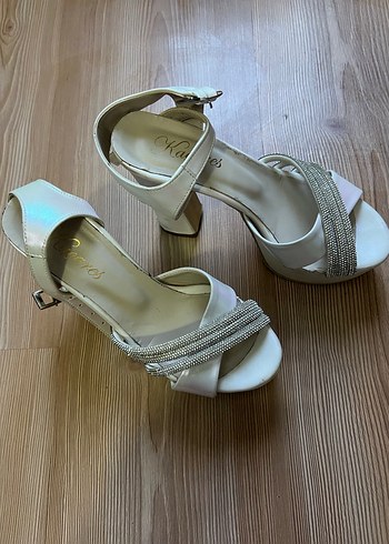 Beyaz  Abiye Ayakkabı - Görsel 3