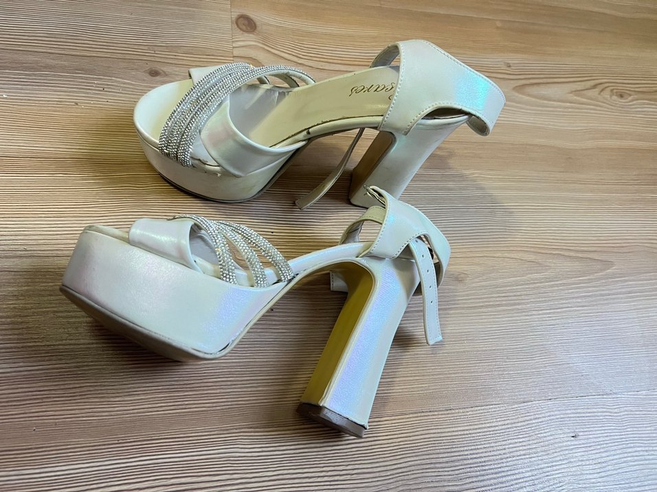 Beyaz  Abiye Ayakkabı - Görsel 4