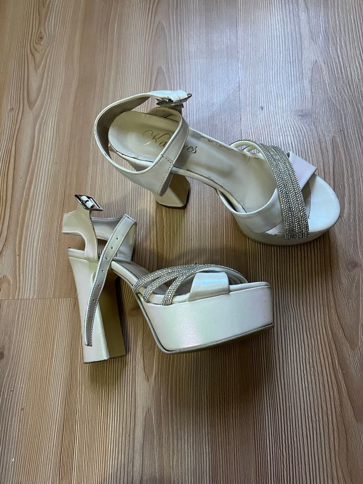 Beyaz  Abiye Ayakkabı - Görsel 2