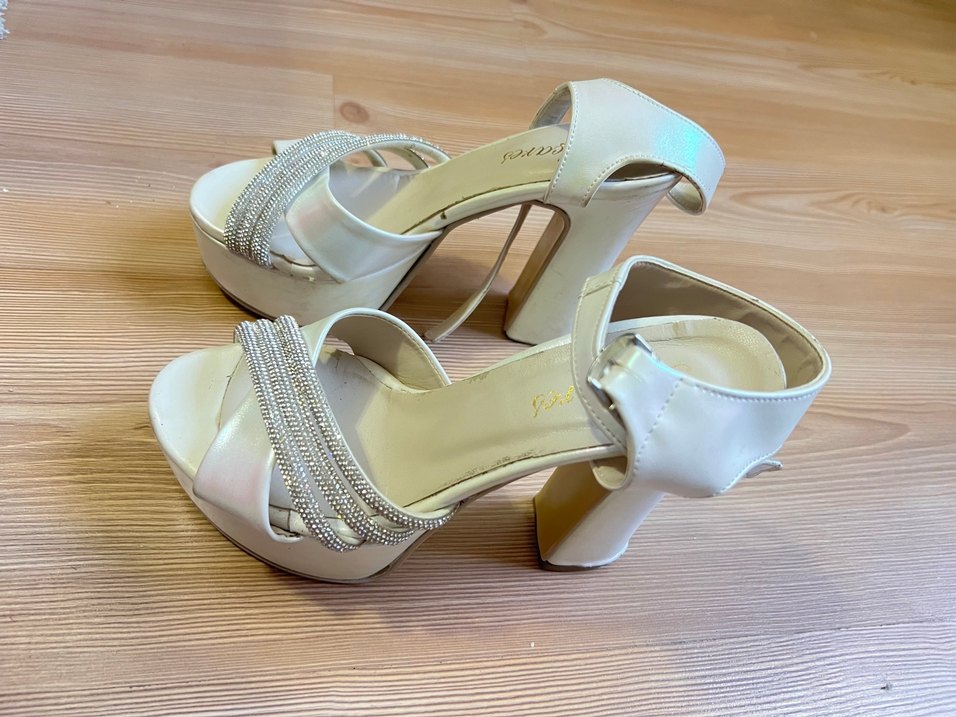 Beyaz  Abiye Ayakkabı - Görsel 5