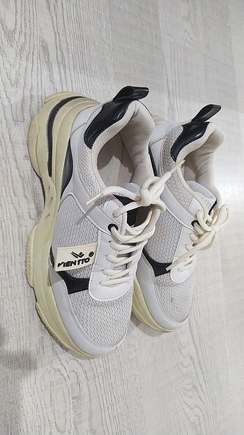 Beyaz 37 sneaker spor ayakkabı 