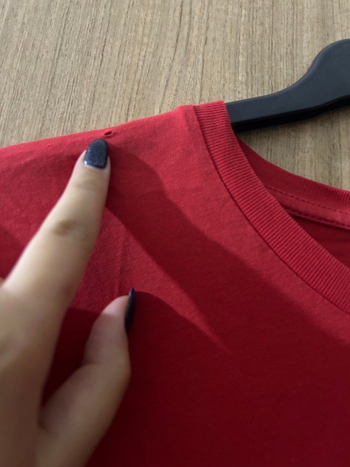 Mavi Kırmızı Erkek Tişört - Görsel 3