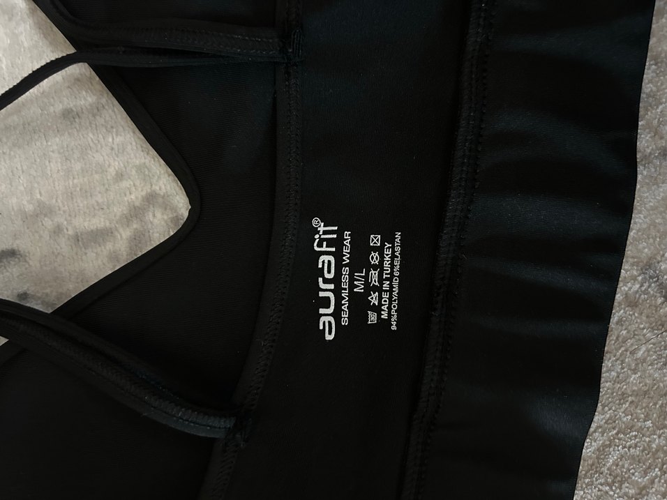 Siyah Mini Spor Sütyeni - Görsel 3