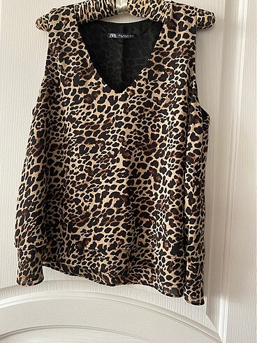 Zara Leopar Şifon Bluz