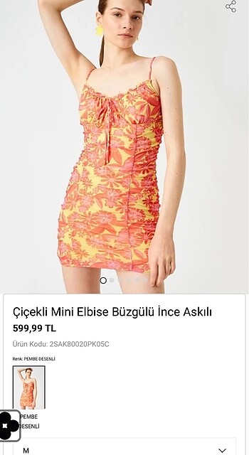 m Beden Koton mini tül elbise