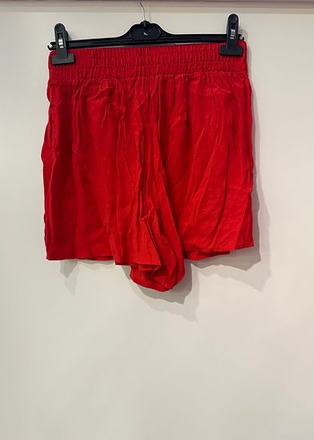 Kırmızı Pilili Hamile Mini Şort - Görsel 3