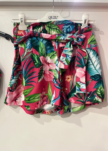 Pembe Çiçek Desenli Mini Plaj Takımı - Görsel 4