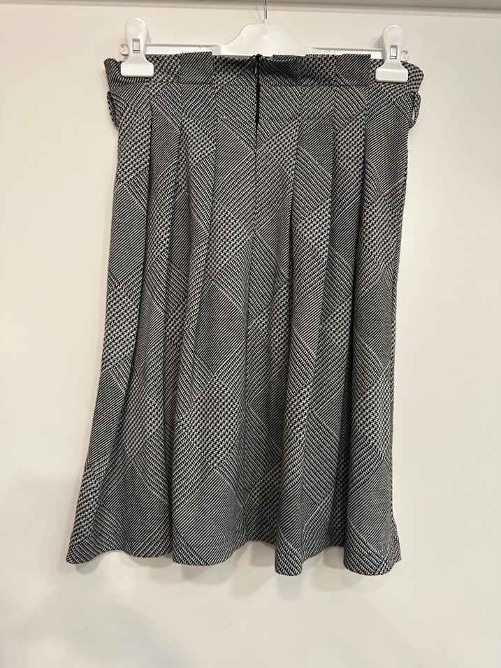 Gri Pilili Midi Hamile Eteği - Görsel 2