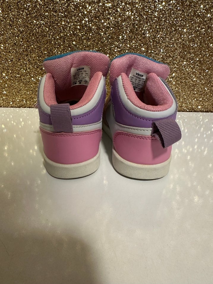 Kız Çocuk Çok Renkli Cırt Cırtlı Spor Ayakkabı - Görsel 2