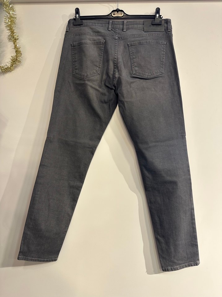 Gri Erkek Denim Pantolon - Görsel 3