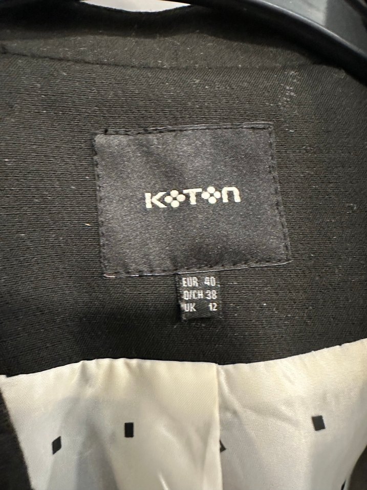 Kemerli Siyah Kadın Blazer Ceket - Görsel 2