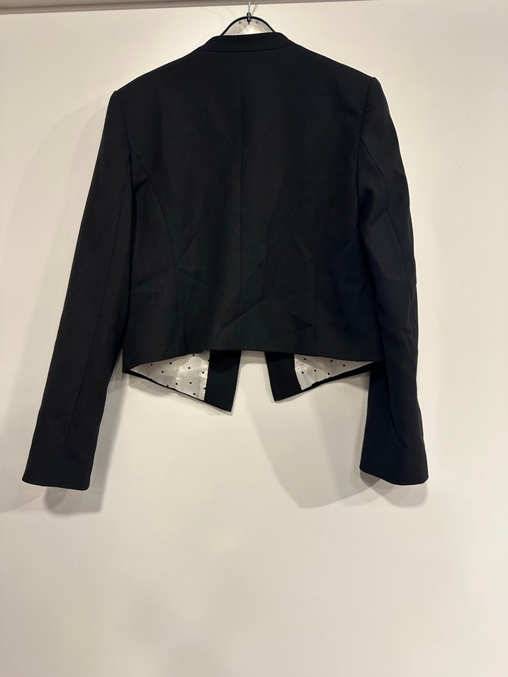 Kemerli Siyah Kadın Blazer Ceket - Görsel 4