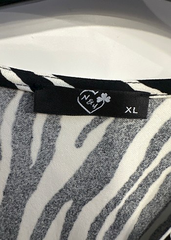 Zebra Desenli Uzun Kollu Kadın Elbise - Görsel 5