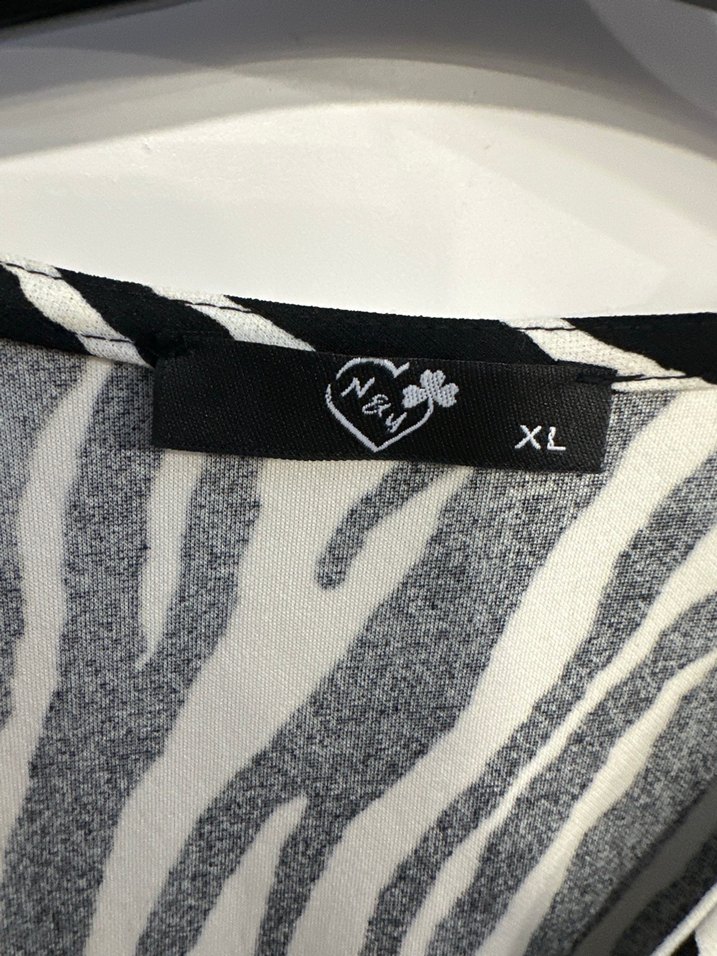 Zebra Desenli Uzun Kollu Kadın Elbise - Görsel 5